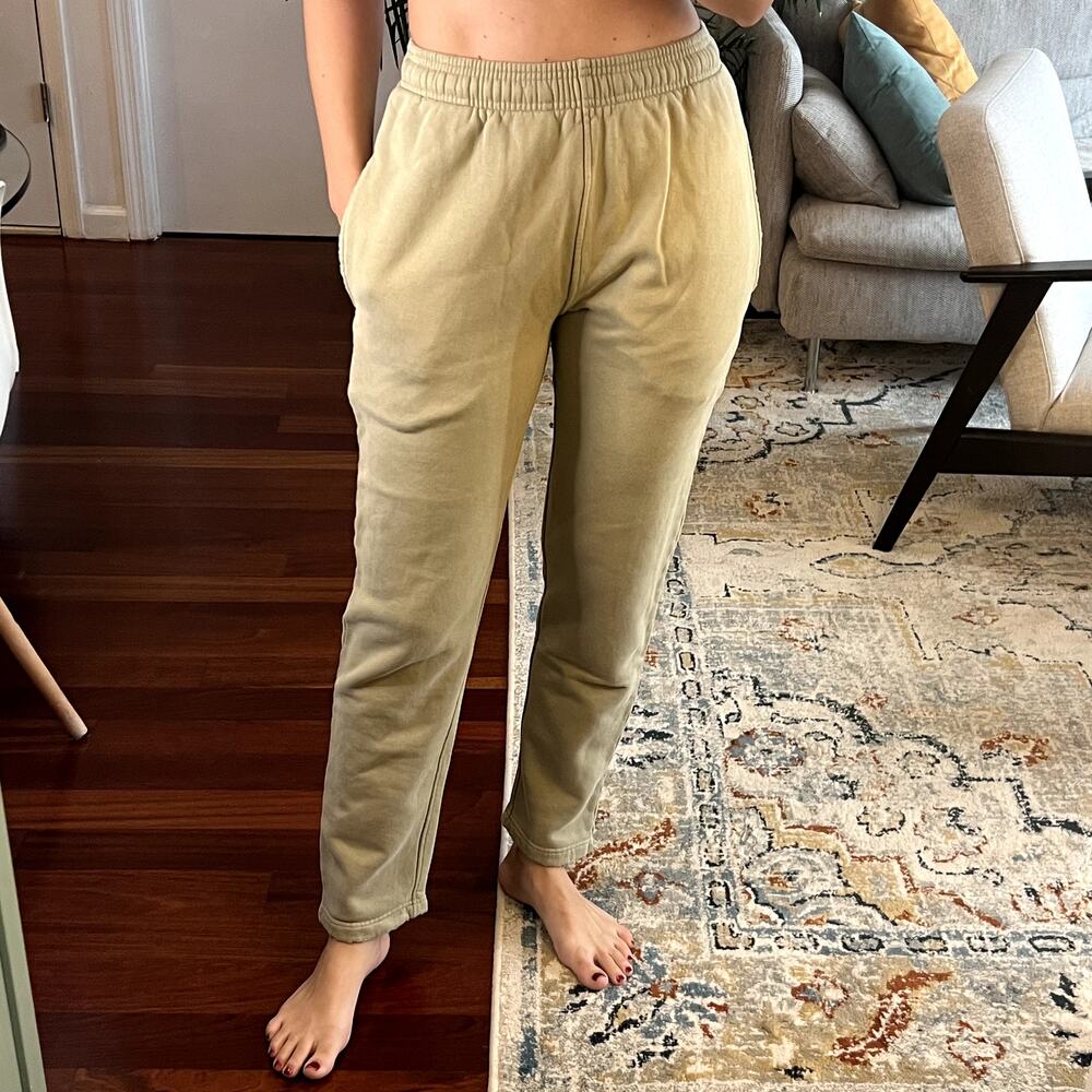 Yellow Label Yelabel jogger pants bodega pants size XS green 100% cotton New